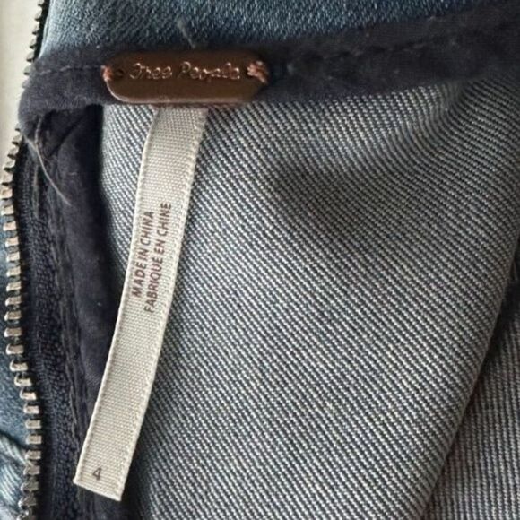 Free People Modern Femme Medium Wash Stretch Denim Mini Skirt Size 4 - Picture 6 of 6